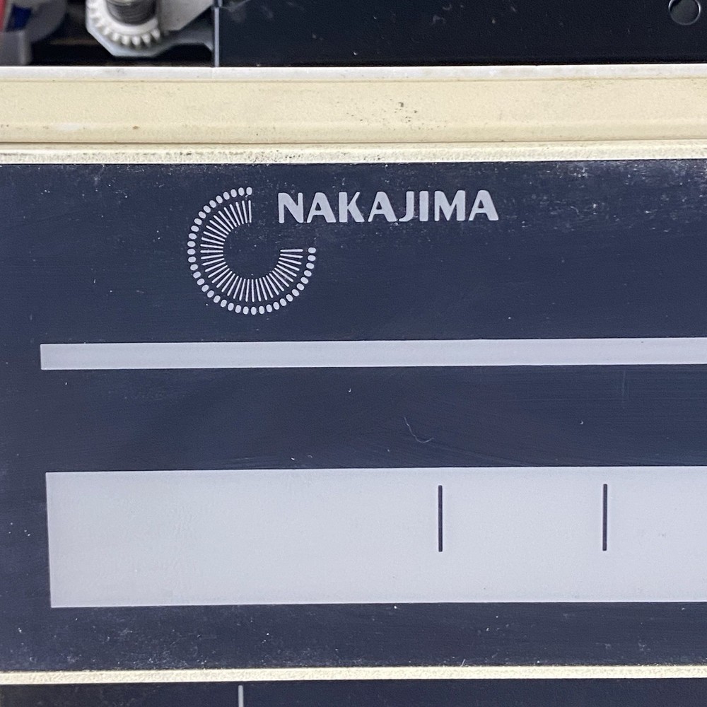 Nakajima AE-710 Electronic Typewriter Power Tested No AC Adapter Missing Lid