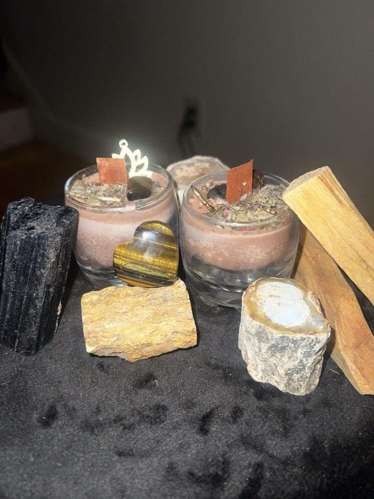 🤎🌍 Grounding Candle — Root Chakra Spell Candle | Handmade Intention Candle