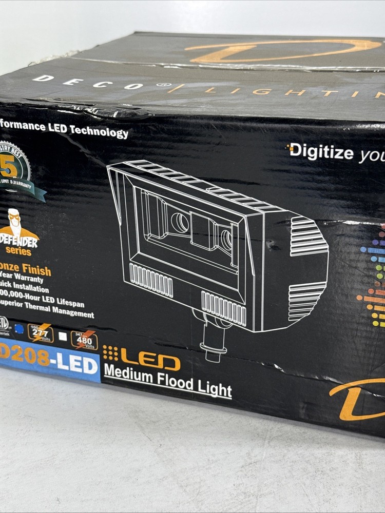 Deco Digital Lighting D208-LED5050UHKBZ Medium Flood Light