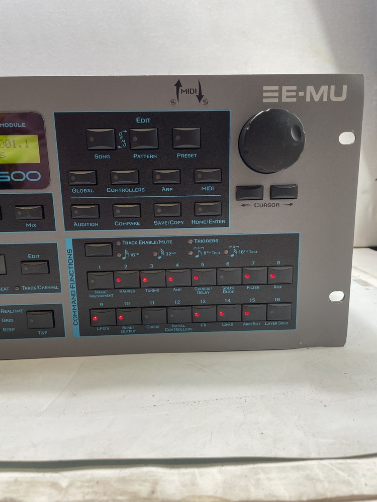 E-MU Proteus 2500 P2500 Command Module Digital Sample‑Based Synthesizer