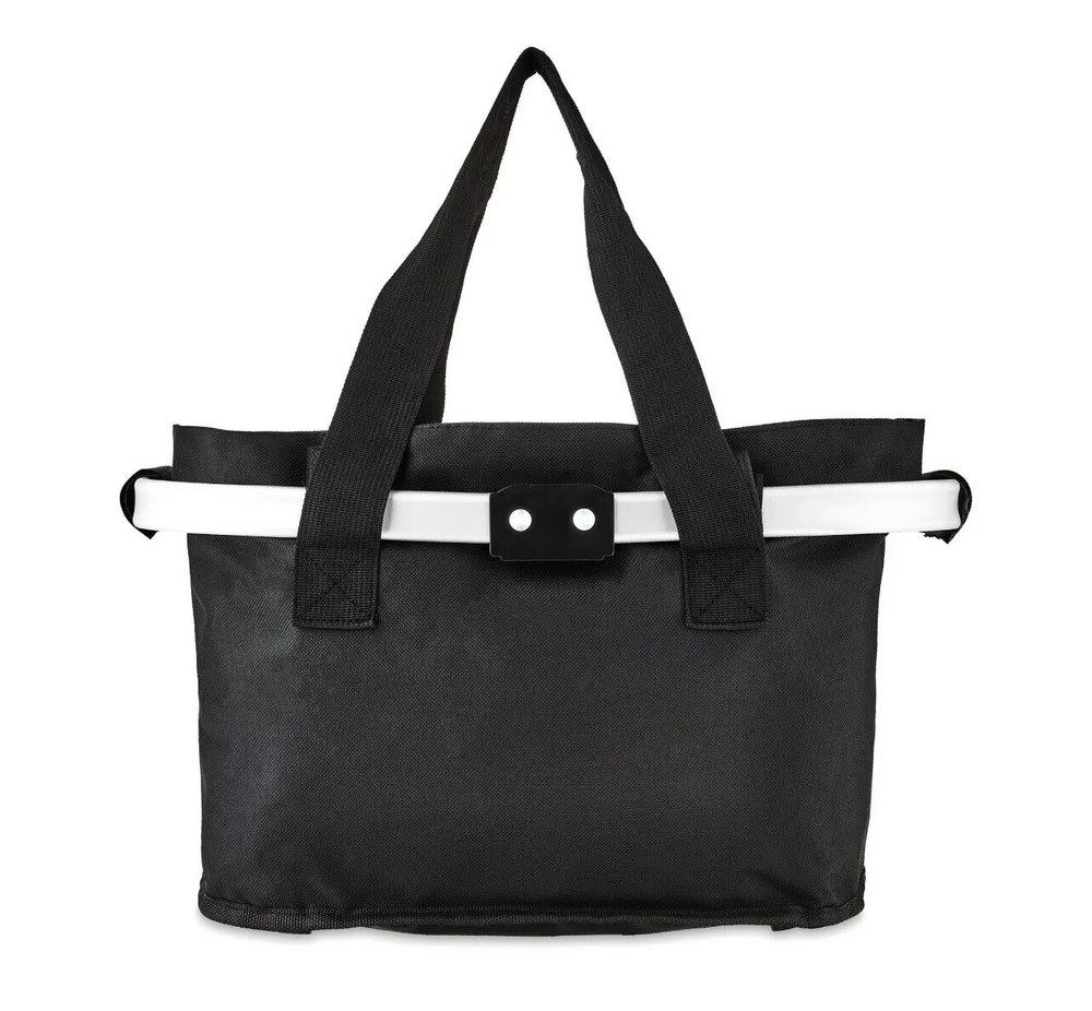 Concord Folding Handlebar Bicycle Basket Black Gray