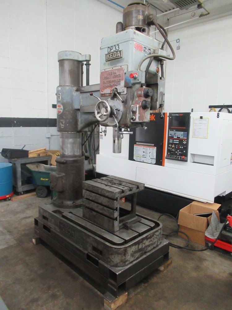 Ikeda RM1000 Radial Arm Drill, 42" Arm, 11" Column