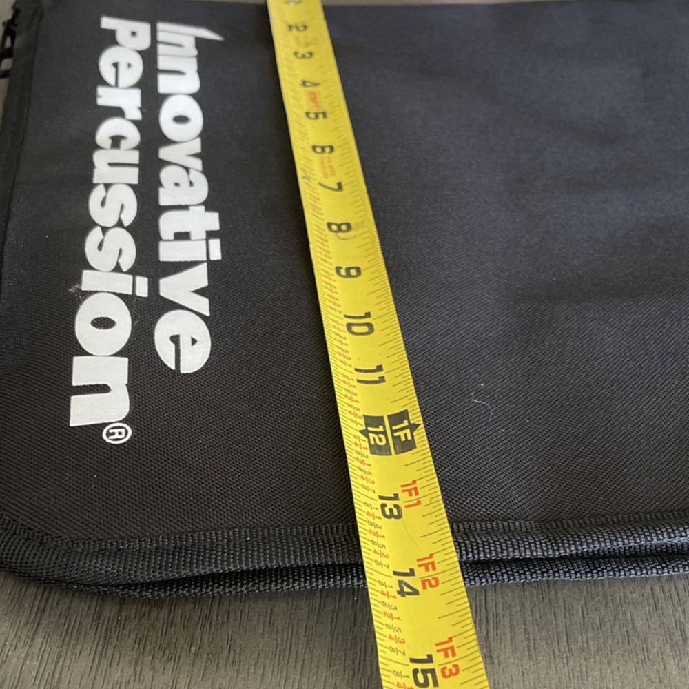 Innovative Percussion Black Fabric Bag with Zipper, Carry Handle, Carry Strap