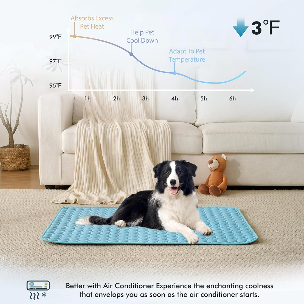 MICROCOSMOS Summer Cooling Mat & Sleeping Pad- Water Absorption Top, Materials S