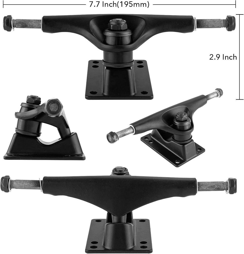 Skateboard Trucks Wheels Bearings Hardware Combo Kit