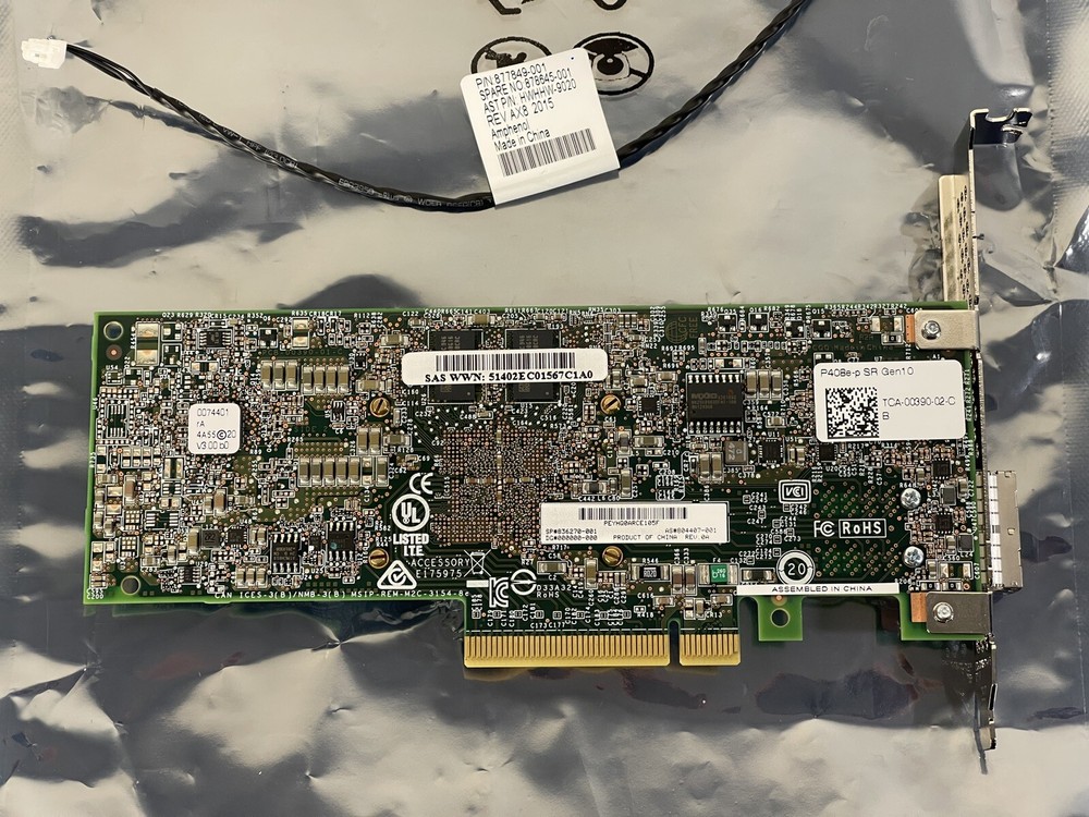 HPE P408e-p Smart Array SR 12G/s External Controller 4GB Cache PCI-e SATA SAS
