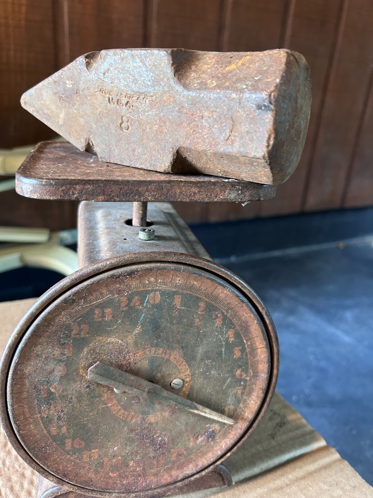 Rustic Original Vintage Primitive TRUE TEMPER USA 8 Sledge Hammer no handle