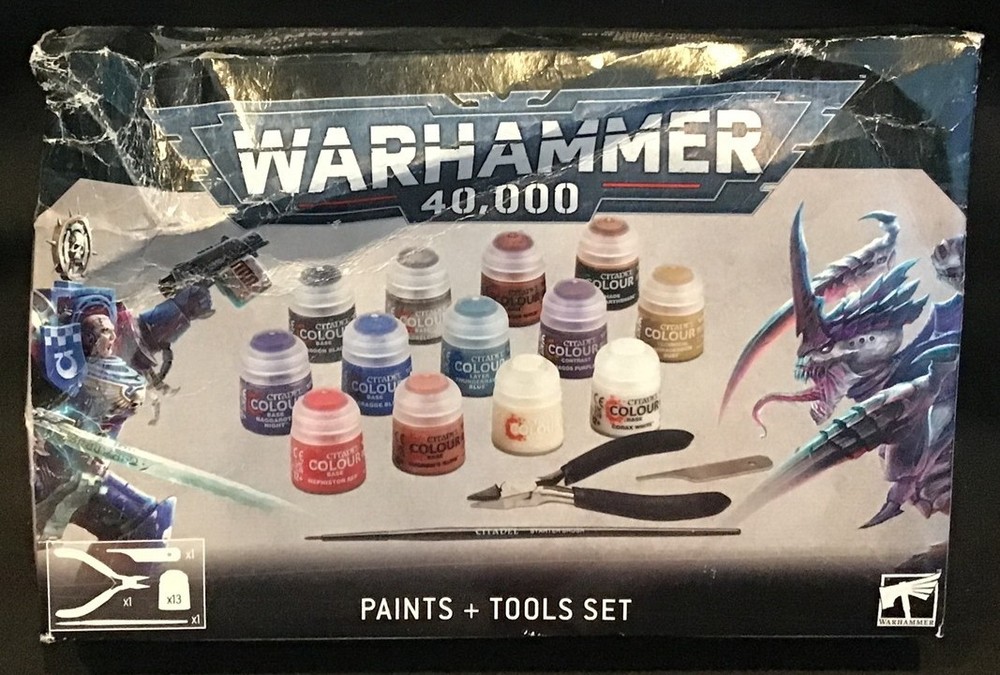 Warhammer 40K ~ Paints and Tools Set ~ New ~ OEJ