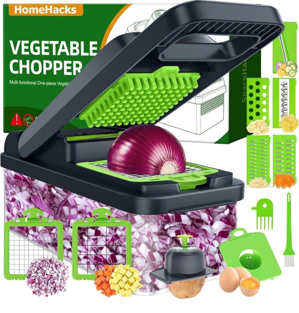 HomeHacks Vegetable Chopper Multi-Functional Dicer Egg Separator Julienne