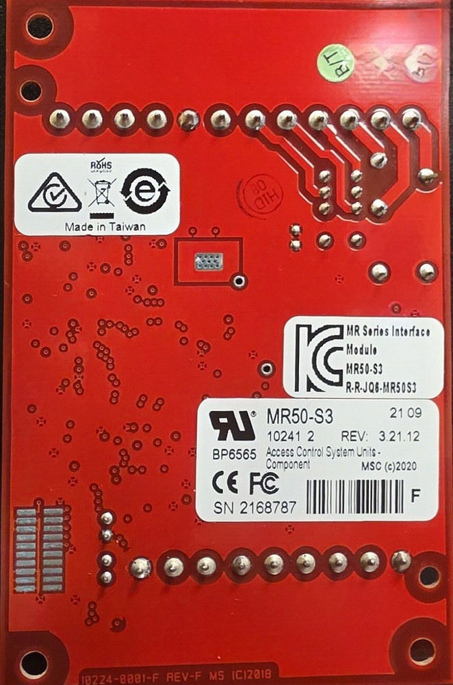 MR50-S3 Series 3 Single Reader Interface Module
