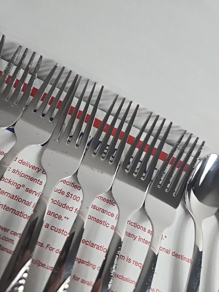 FLATWARE 19 pieces PFALTZGRAFF stainless LORING Hammered Flatware