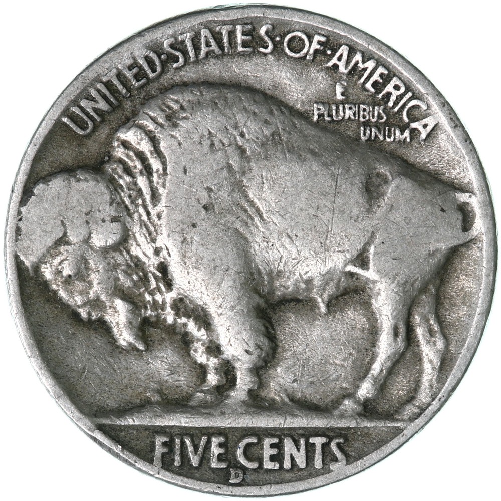 1937 D Buffalo Nickel Fine FN