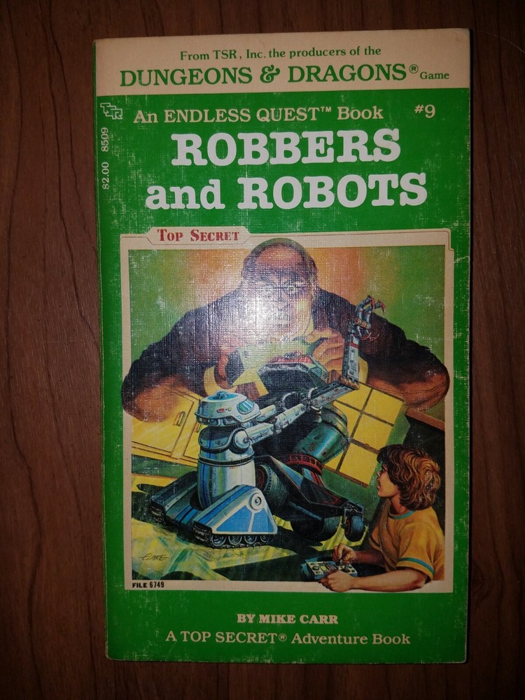 TSR: Endless Quest Book # 9 - ROBBERS AND ROBOTS