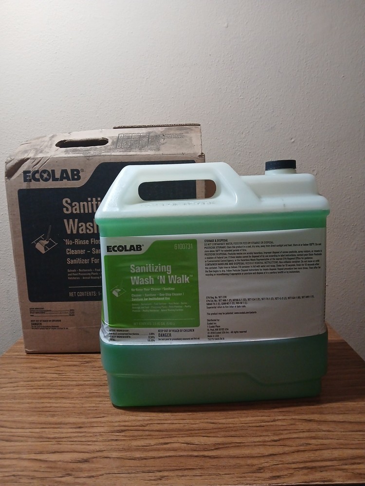 Ecolab Sanitizing Wash 'N Walk 2.5 Gallon