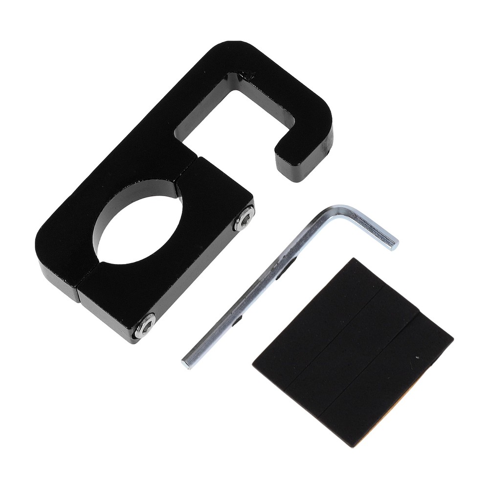 Double Arc Hook For Motorcycle Hear Wrench Washer 1 Set Black