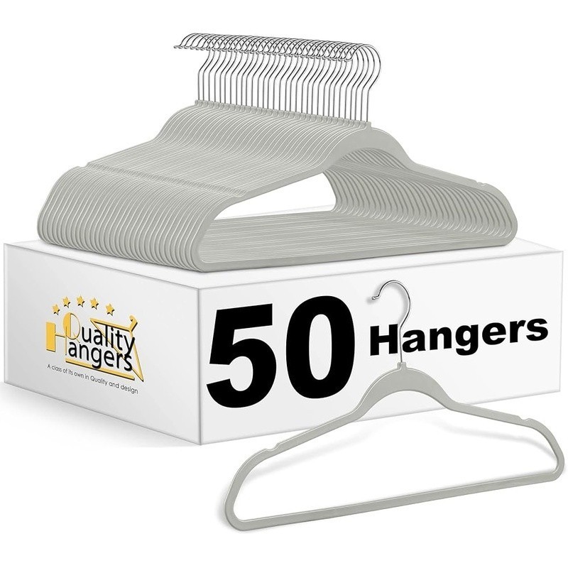 Heavy Duty Anti Rust Plastic Hangers Fast Easy Clothes Hanging Solution New