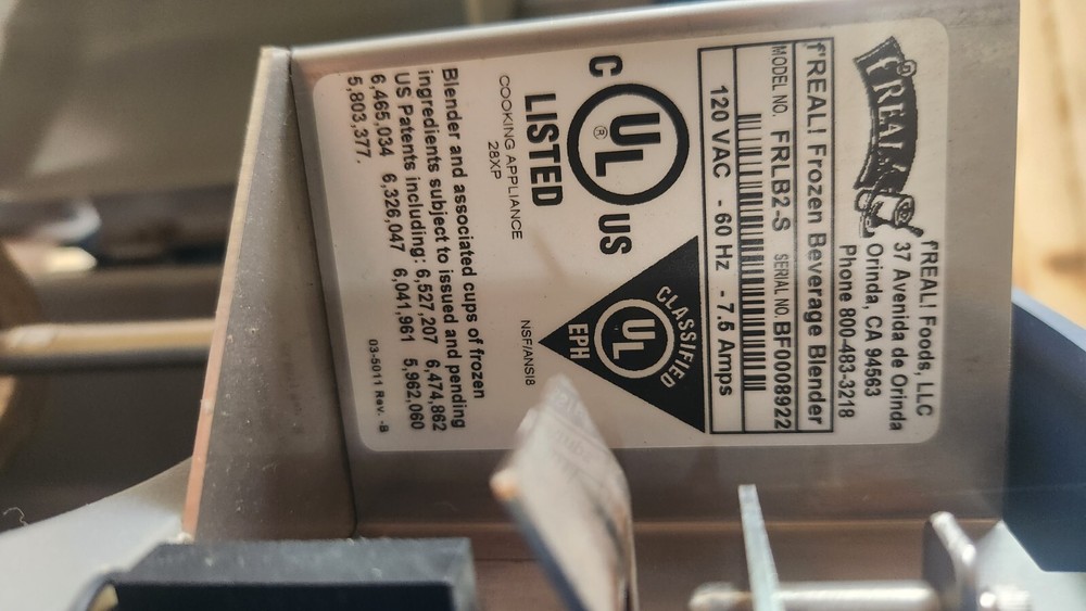 f'real Milkshake machine FRLB2-S