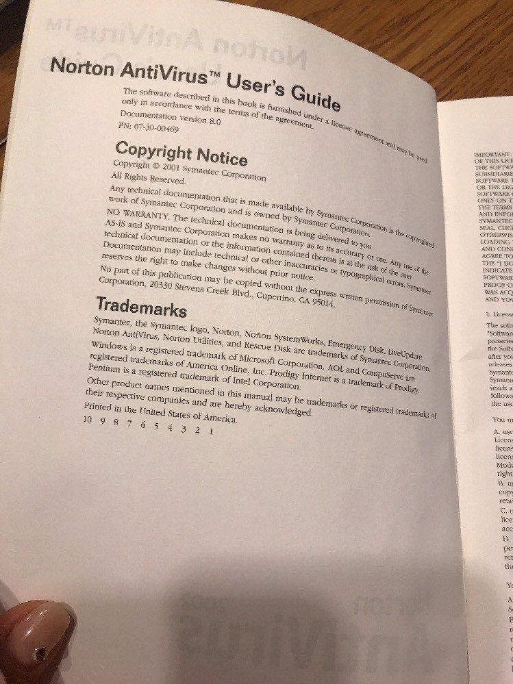 NORTON ANTIVIRUS 2002 User’s Guide Instructions Only Ships N 24h