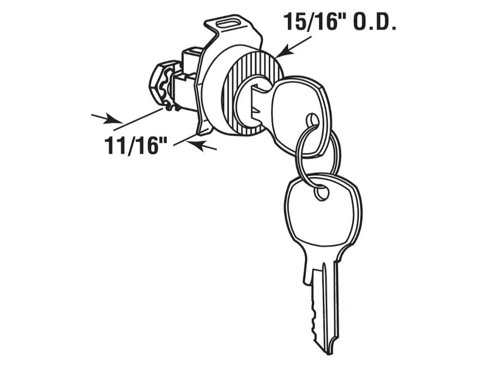 (10) Prime-Line MP4710 Mailbox Lock – Replacement, Multipurpose Mailbox Lock #4