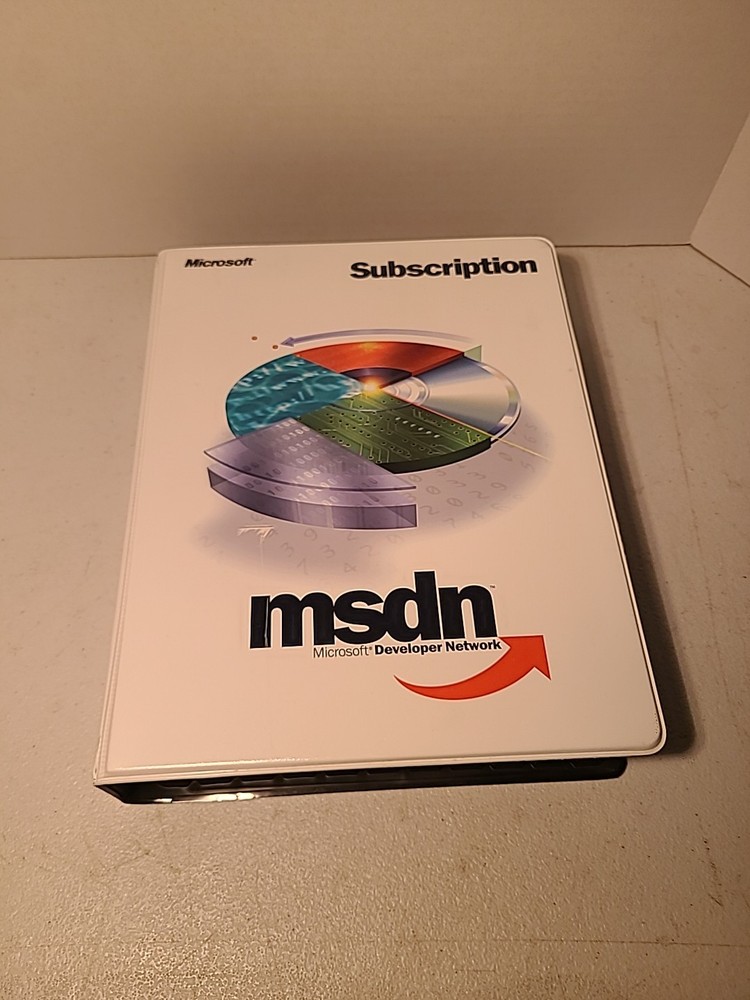 MICROSOFT MSDN Software Discs w/Storage Case Lot of 43