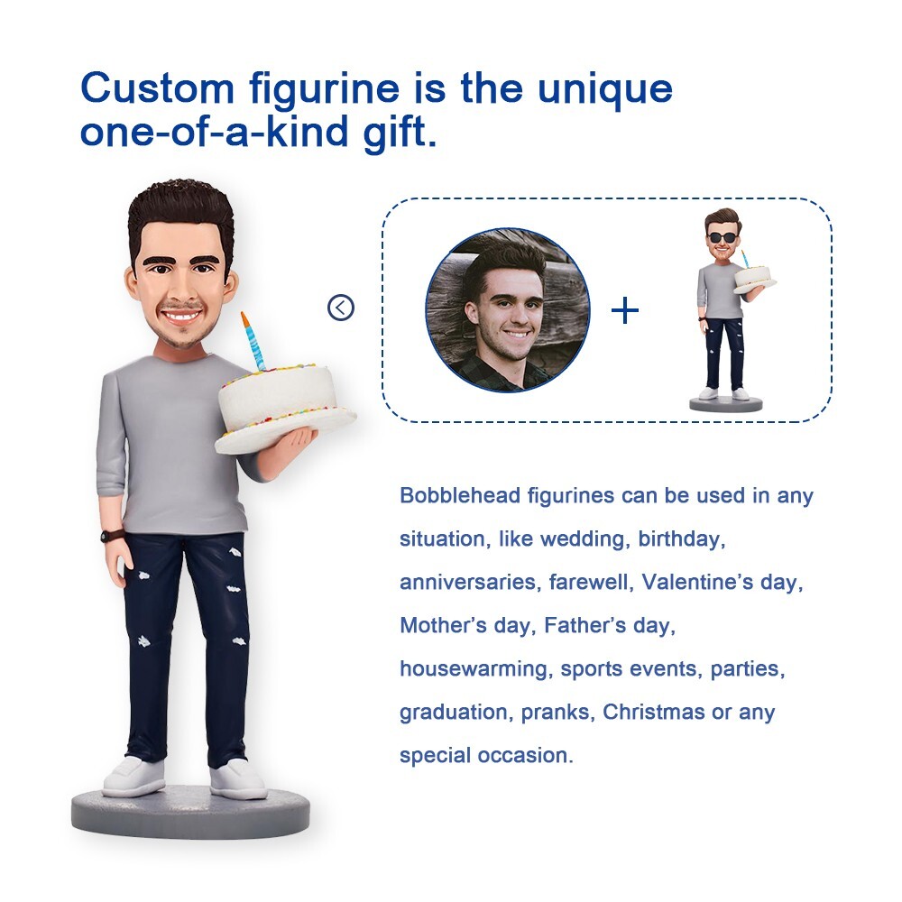 Custom Bobblehead Figures Personalized from Picture, Fully Handmade Customized