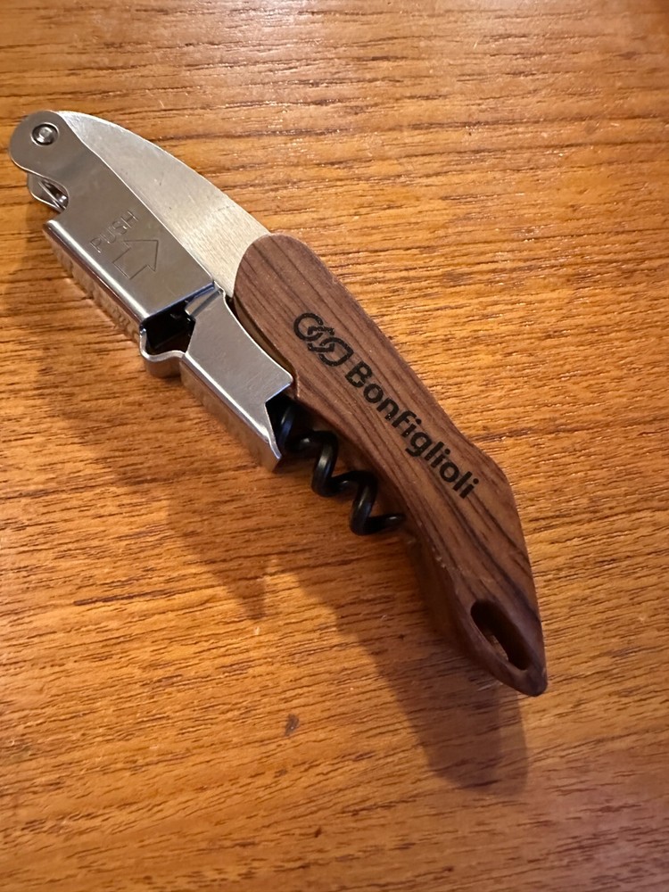 BONFIGIOLI Premium Waiters Corkscrew Wine Key Opener