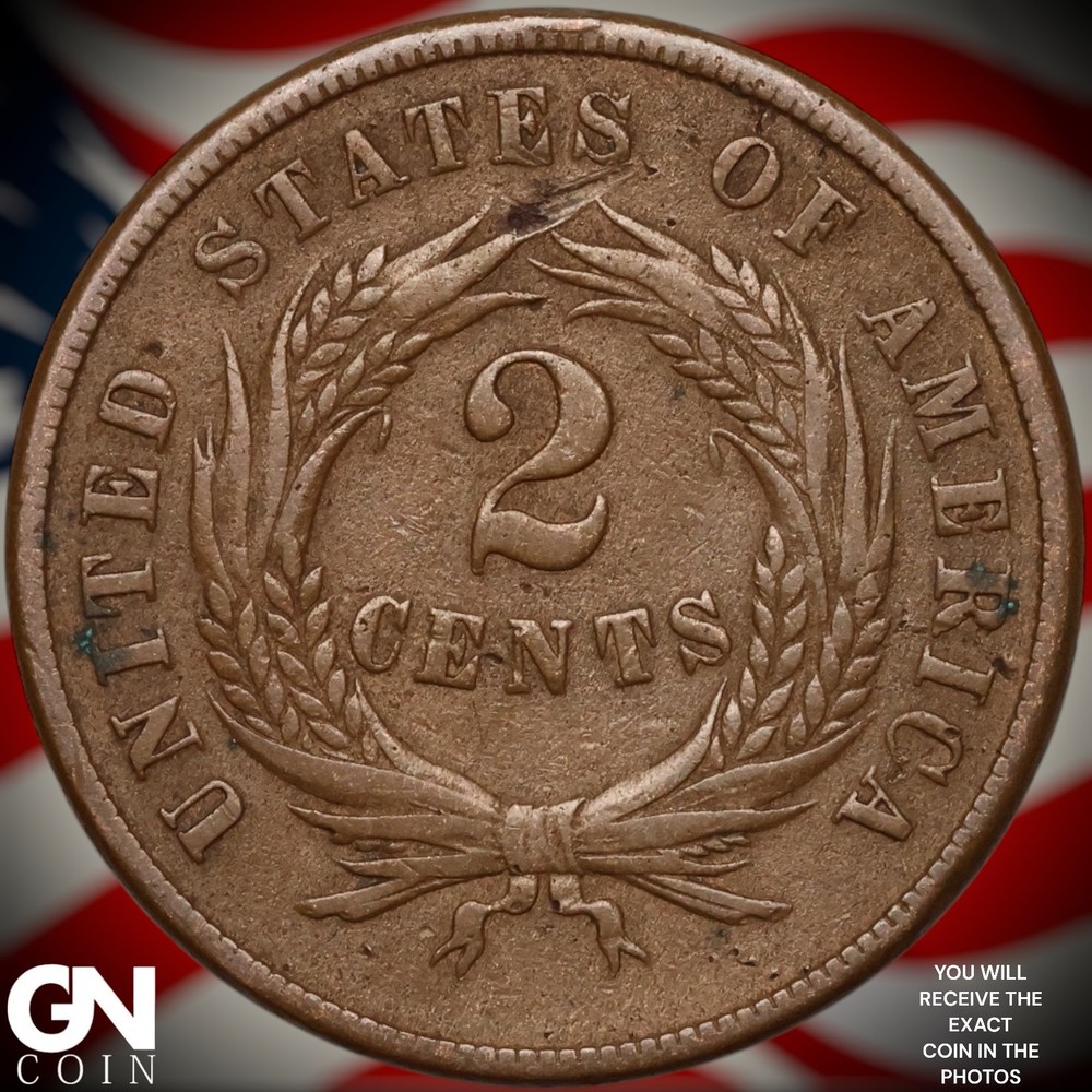 1865 2 Cent Piece A8049