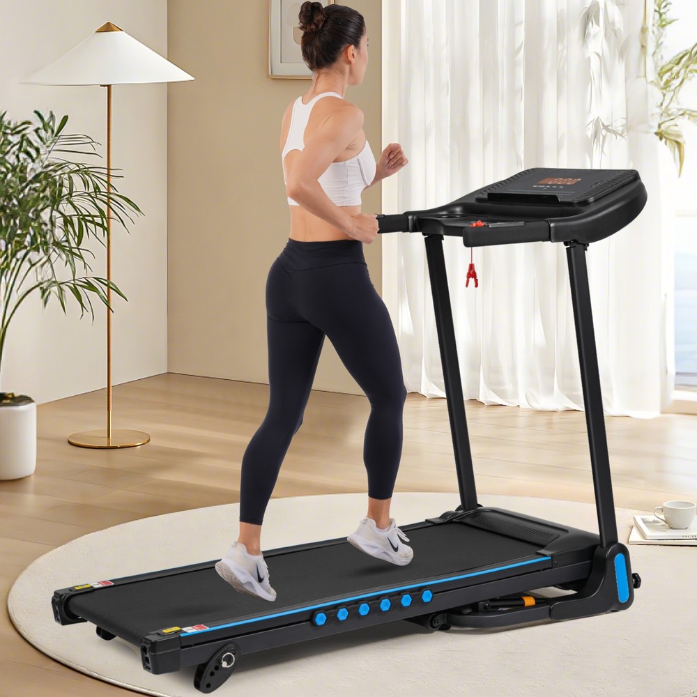 Foldable Incline Treadmill 3.0 HP 10MPH Quiet for Home Double Deck Technology