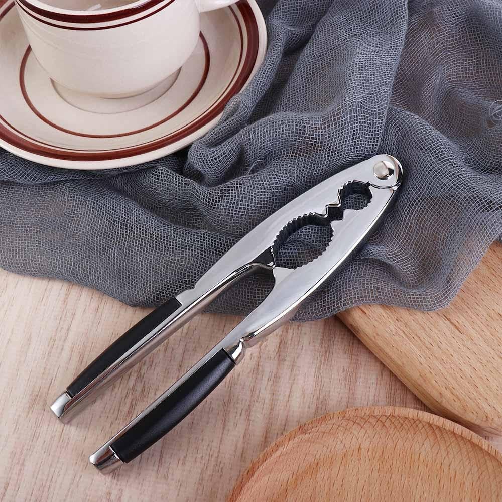 Heavy Duty Walnut Cracker Tool w/ Non Slip Handle Nut Shell Openers for Kitchen