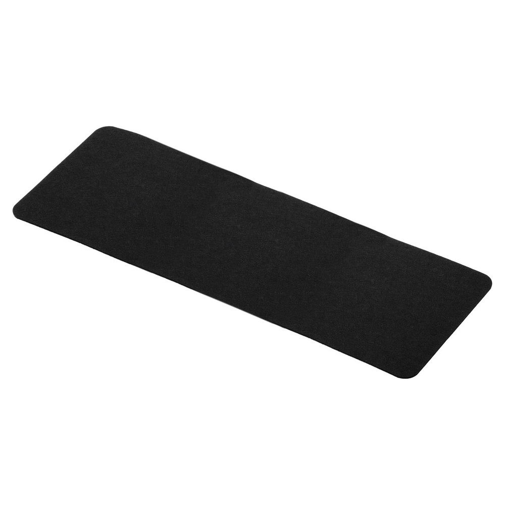 35"x13" Desk Mat Protector Felt Dual Side Mouse Pad Writing Mat Black