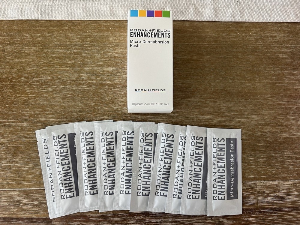Rodan + Fields Enhancements Microdermabrasion Paste 10 Packets New