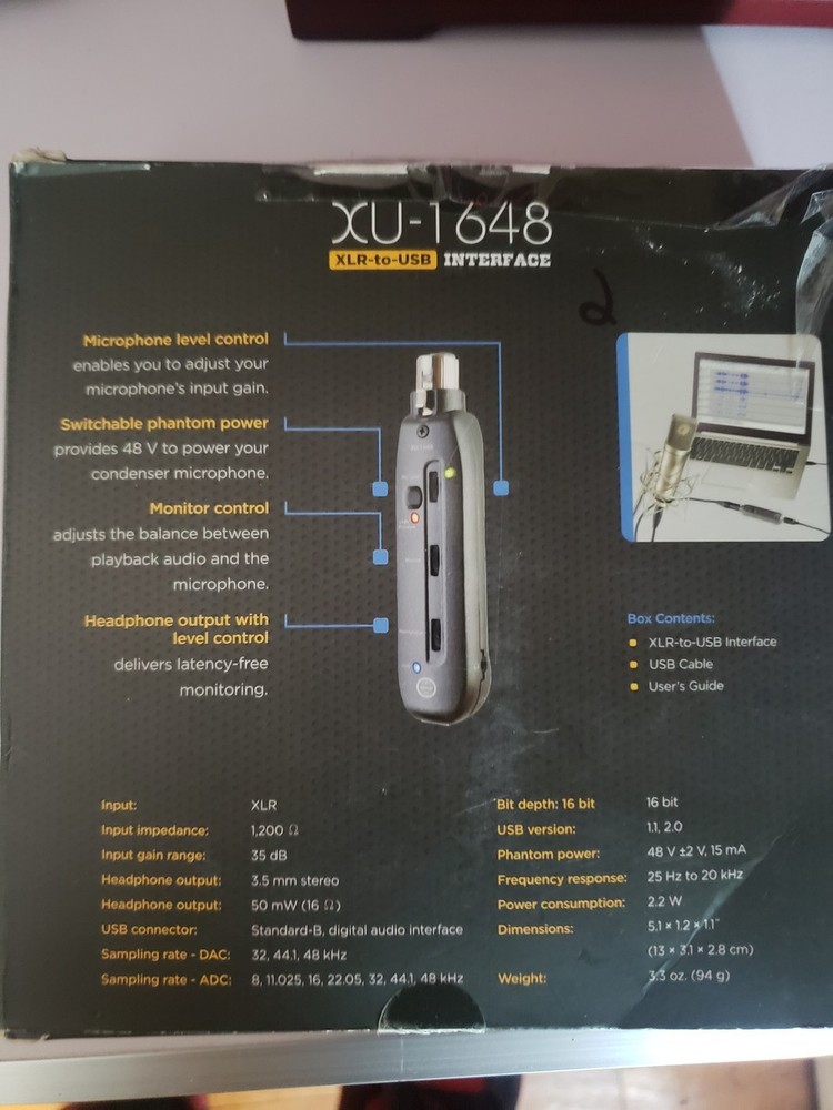 Senal XU-1648 XLR-to-USB Interface