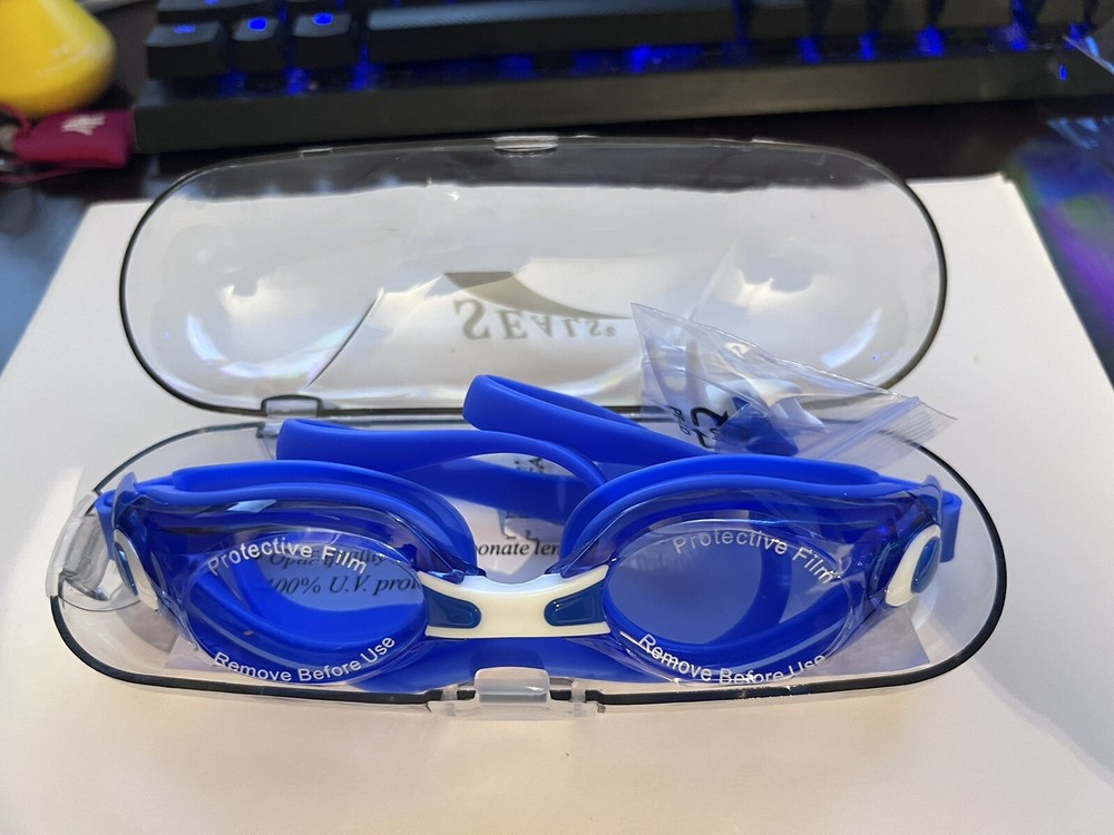 Seals Swimming Goggle 800 Blue Strip, Clear