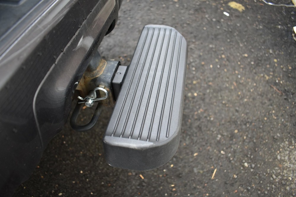 Expandable Hitch Mounted Step and Bumper Protection 2" Receiver Guard Rear New