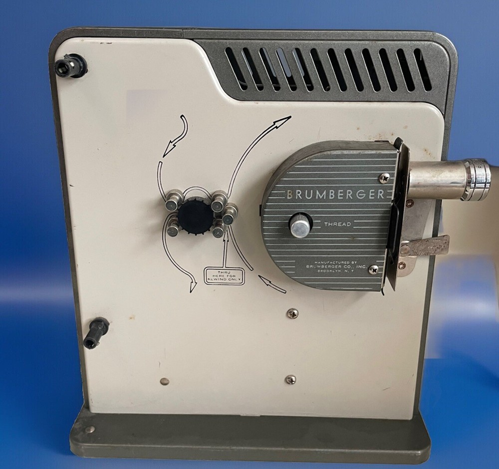 Brumberger 8mm Cine Projector Model 1503 - Powers On - Untested - Read Below