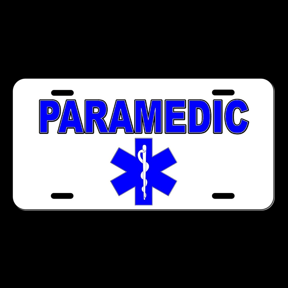 Paramedic  License Plate Tag