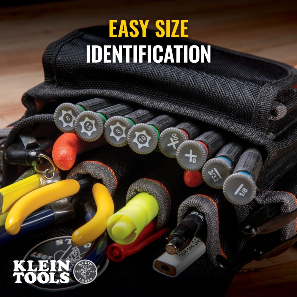 Klein Tools 85617 Mini Precision Screwdriver Set, One Size, Black/Yellow