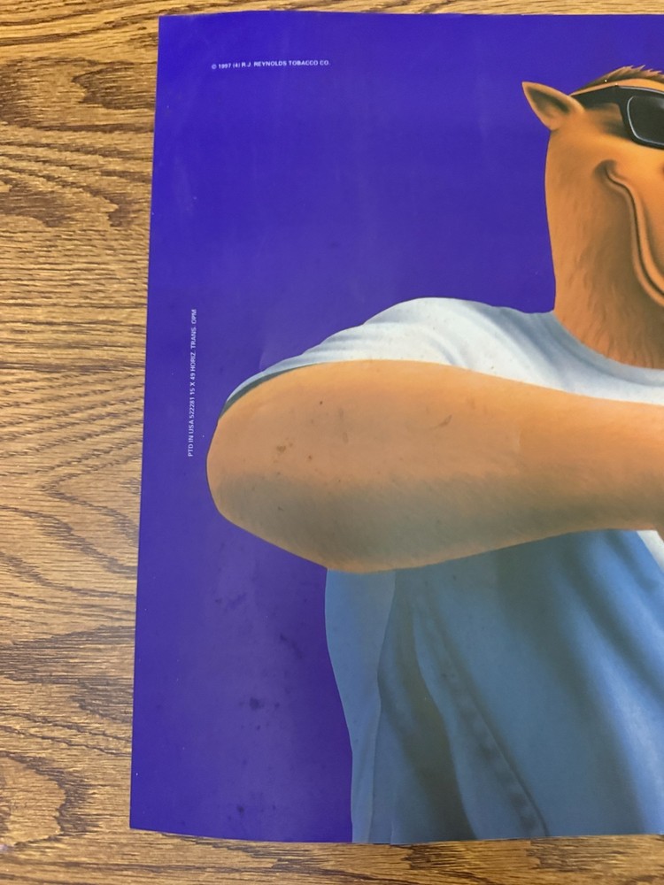 1997 Camel Cigarette Large Plastic Advertising Poster