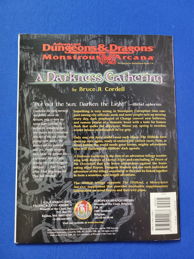 A Darkness Gathering Adventure Module - AD&D 9570