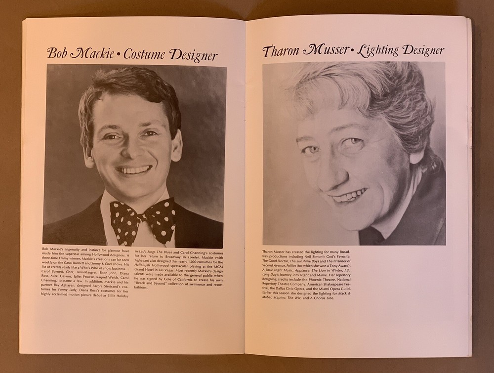 “Carol Burnett & Dick Van Dyke “SAME TIME NEXT YEAR" 1977 Souvenir Program