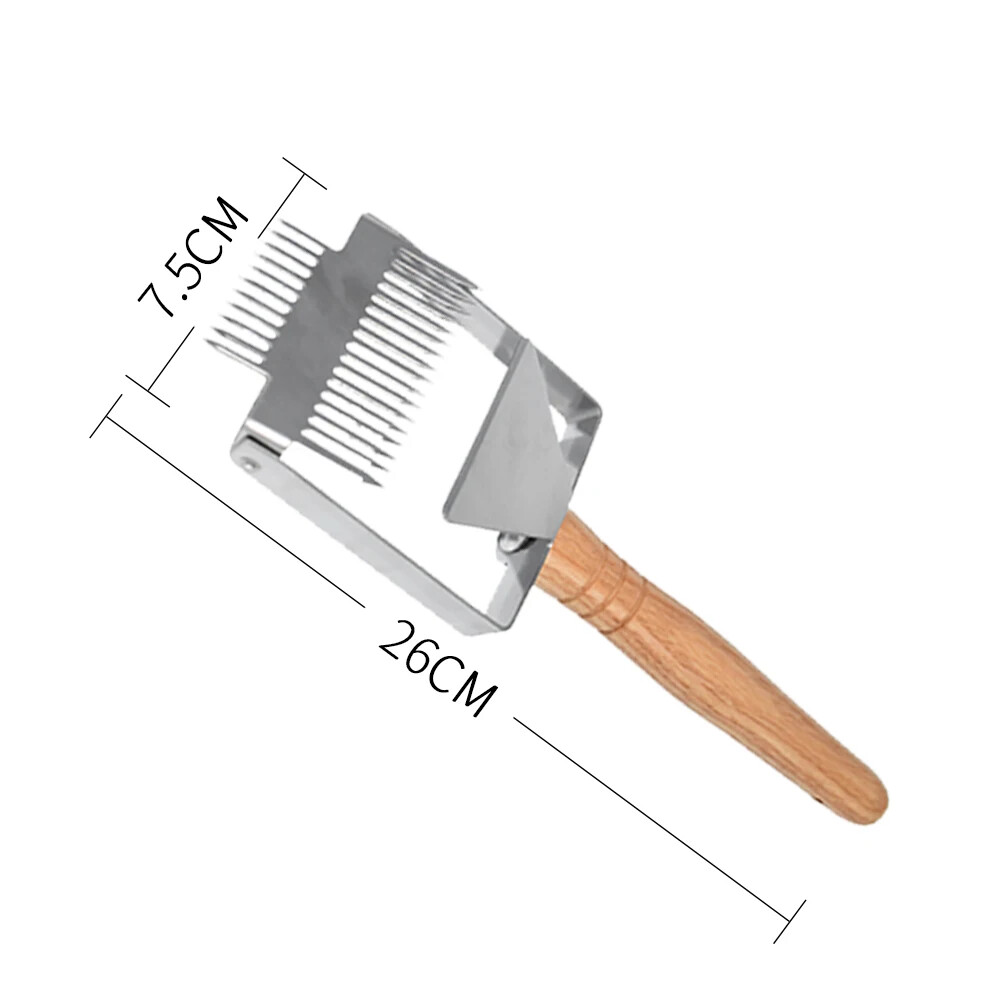 Beekeeping Uncapping Honey Knife 17 Pin Double-Headed Slider Fork Bee Hive Tools