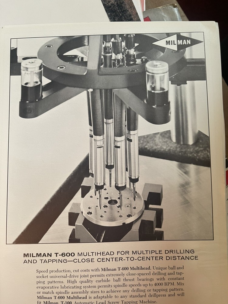 Milman Engineering Company Assorted Tool Brochures