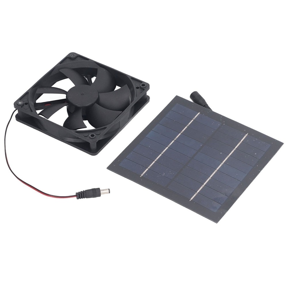 Solar Panel Fan Kit 20W IP65 Waterproof for Outside Small Chicken Coops