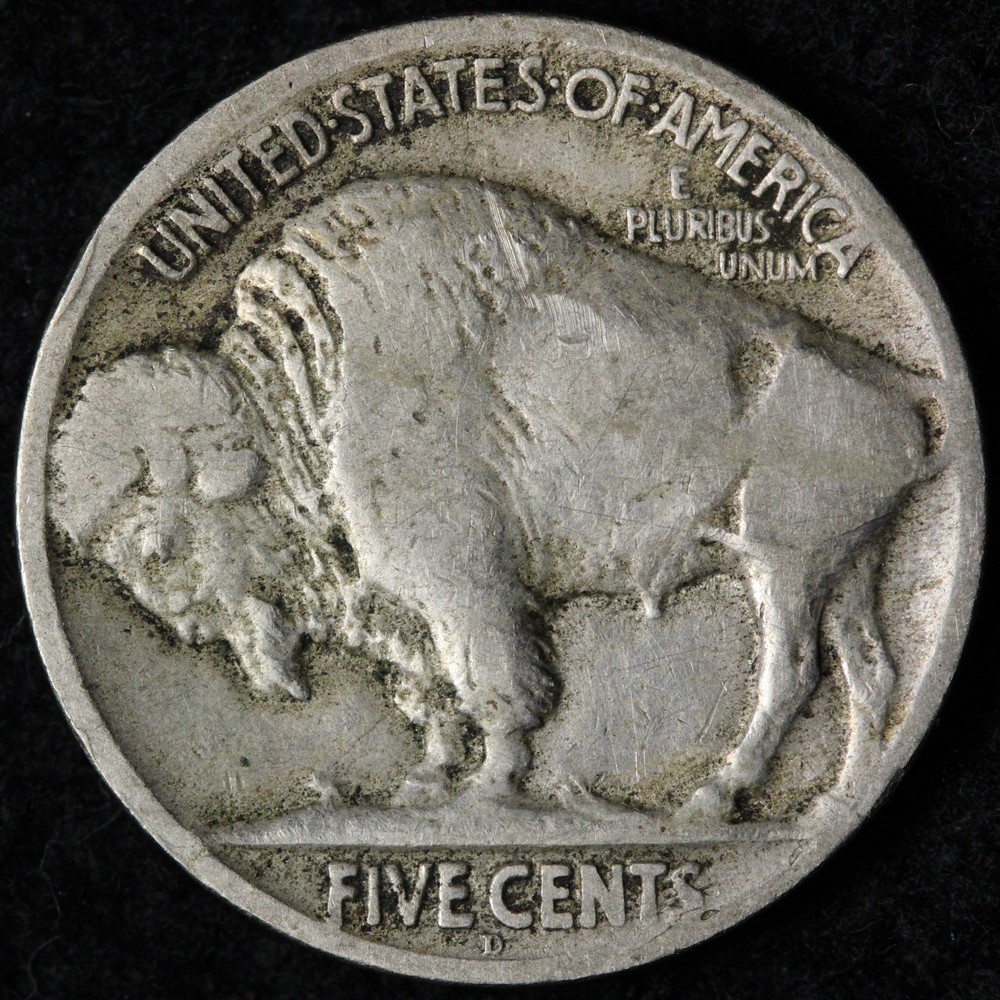 1924-D Buffalo Nickel VF+ E214 TKNH