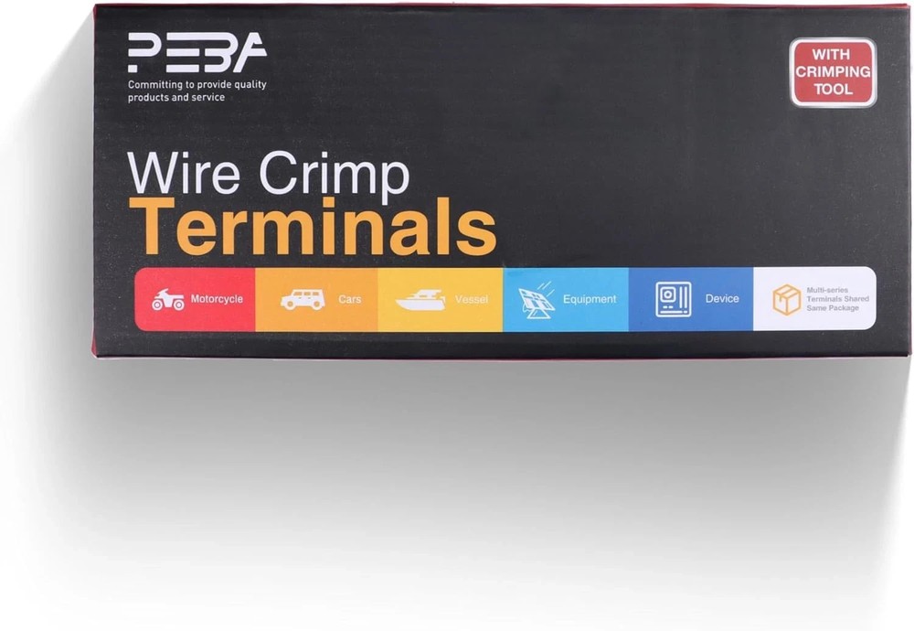 PEBA Ferrule Crimping Tool Kit, Self-Adjusting Square Crimp Pliers for Wire