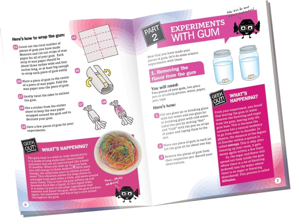 Interactive Bubble Gum Making Kit - Learn Science & Enjoy Yummy Flavors!