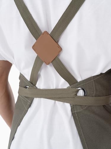 Unisex Grilling Apron, Olive, One Size