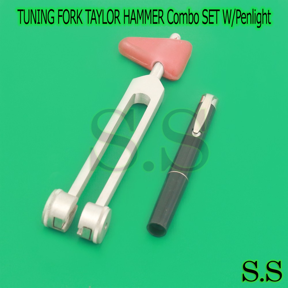 2 in 1 TAYLOR HAMMER 256C TUNING FORK Combo SET with Penlight