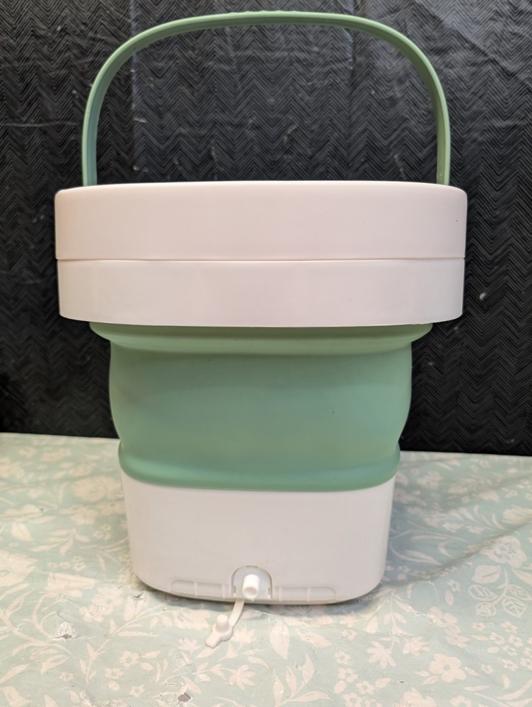 Portable Washing Machine Mini 16L Foldable Laundry Machine Green small loads S5