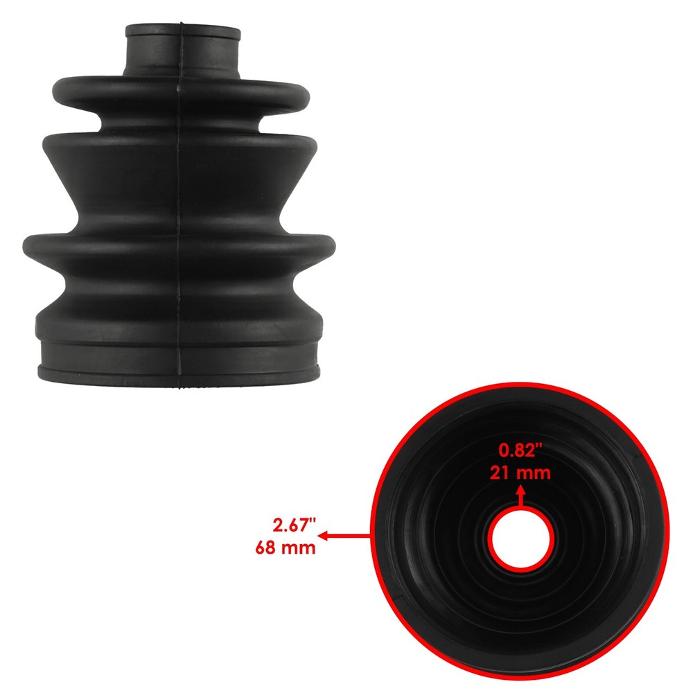 2 Rear Axle Inner Outer CV Boot Kit for Arctic Cat 650 4X4 2004-2010